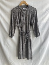Robe midi ceinturée - , imprimée