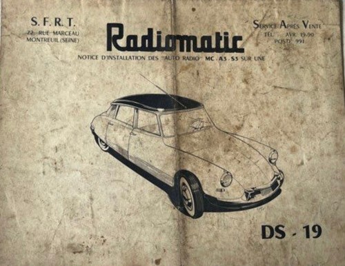 Citroen 1955 autoradio - citroen,
