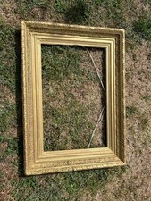 Cadre En Bois & Stuc Doré Napoléon III , 59 x 38 XIX