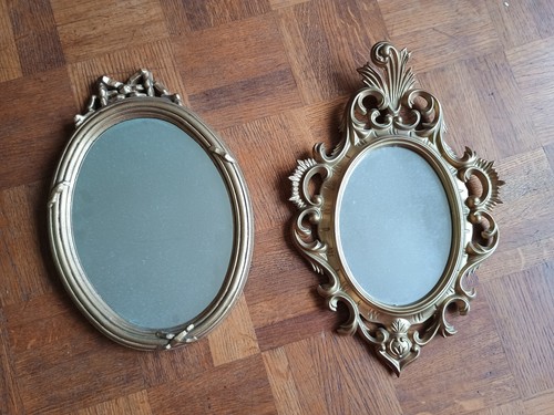 Lot miroirs résine dorée - 2,