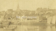 PORNIC 1871 bord de mer bateaux Loire-Atlantique Bretagne CDV