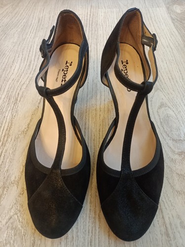 Repetto baya suede strap - suede, t-strap