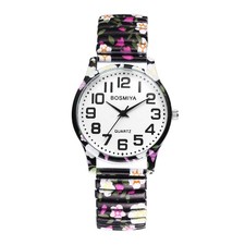 Montre Femme Bracelet Elastique Montre Femme Extensible Fantaisie Bohème Anal...