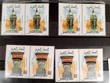 Lot 08012503/ 8 TIMBRES MAROC MARROCO  FONTAINES   2001 NEUF** AU TOP