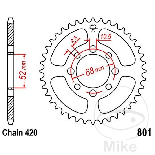 Sprockets couronne de - jt,