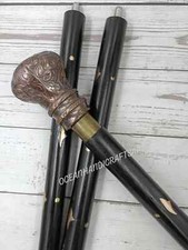 Canne de marche en bois de
