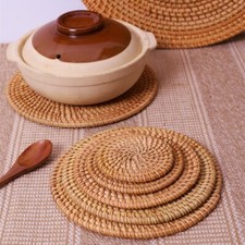 1PC Rotin Tissé Set de Table