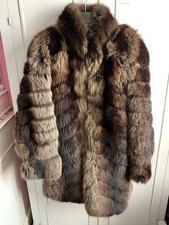 Veste en fourrure véritable renard argenté