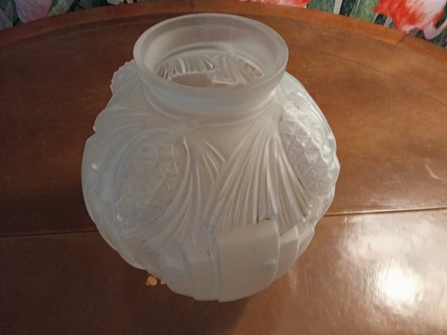 Vase art deco verre moule - deco,