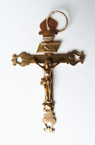 Croix pendentif massif 18 - pendentif,