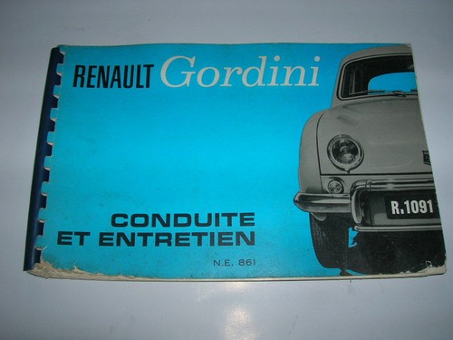 Renault dauphine gordini - renault, livre