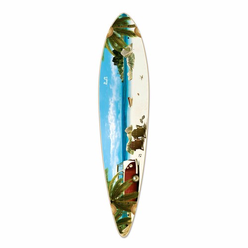 Yocaher pintail longboard deck - pintail,