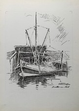 Coupeur vide Karl Freede 1908-2000 IN Siel East Frisia North Sea