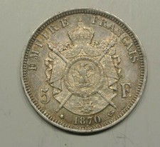 5 FRANCS NAPOLEON III 1870 A