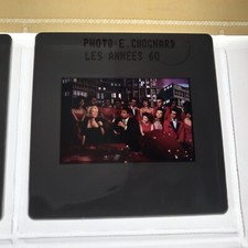 SYLVIE VARTAN et JEAN PIERRE FOUCAULT - DIAPOSITIVE DE PRESSE SLIDE