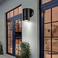 Design Extérieur Zone Lampe Murale Bas Luminaire Noir Terrasse IP44 Cour Lampe