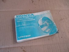 Manuel du conducteur pour Honda 750 VFR - RC36 - Phase 1 - 1990/1993