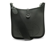 NEUF SAC A MAIN HERMES EVELYNE III 29 EN CUIR CLEMENCE NOIR BANDOULIERE HAND BAG