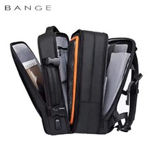 BANGE Expandable Men's Backpack Waterproof 17.3 in Laptop Backpack Man Large Cap
