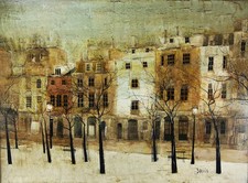 Georges DAMIN (1942 -) Huile sur toile - Ecole Lyonnaise XXe - 54 x73 cm