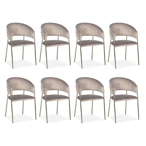 Lot chaises en - lot, velours