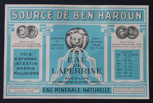 Etiquette eau laperrine - etiquette,