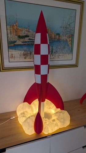 Fusée inspiration tintin - , avec