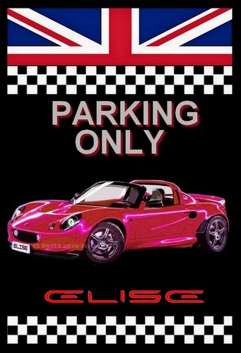 Plaque parking only lotus - ",