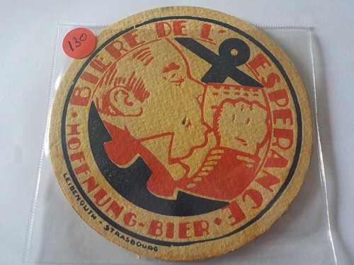 Sous bock ancien - bock, guerre