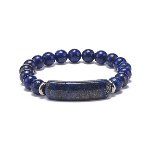Bracelet perles lapis - bracelet,