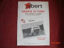 PROSPECTUS   PUBLICITAIRE   EPANDEUR DE FUMIER ALBERT  TYPE 4X4