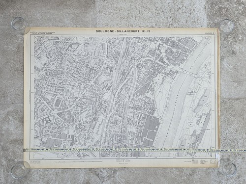 Grande carte ancienne 1969 - , de