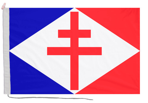 Drapeau france fnfl avec corde - drapeau,