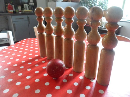 Ancien jeu quilles jouets - jeu, de