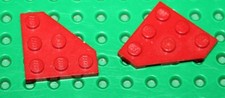 Lego Red Wedge 3x3 ref