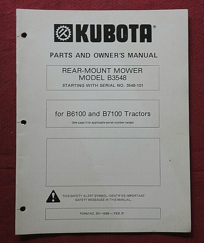 Kubota b6100 b7100 tracteur - tracteur, "