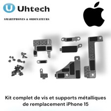 Kit complet de vis et supports métalliques de remplacement iPhone 15