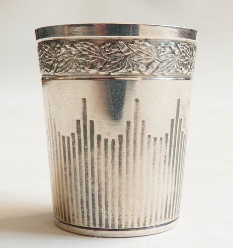 Verre liqueur gobelet argent - liqueur,