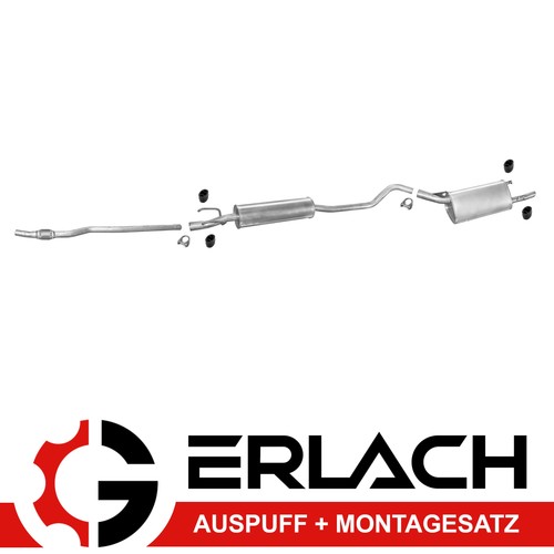 Pot échappement pour opel - d'échappement,