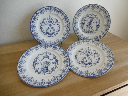 Quatre assiettes dessert - quatre,