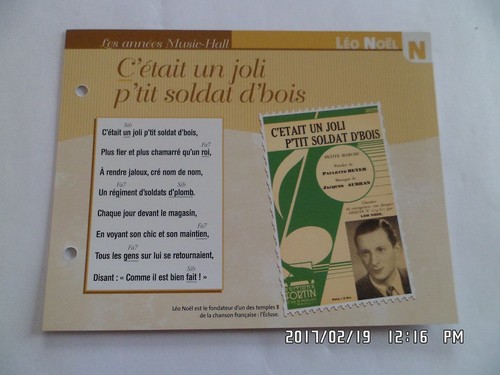 Carte fiche plaisir chanter - carte,