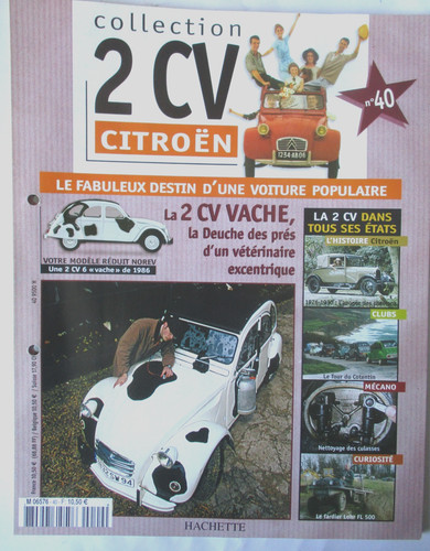 Fascicule citroen 2cv - 40,