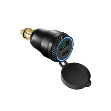 Bike It Aluminium din Hella Prise Moto Vélo 12v Power Adaptateur Avec Double USB