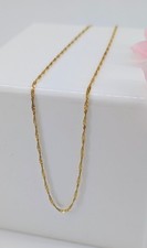 Chaîne maille torsadée Or