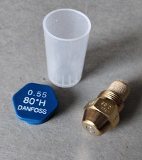 Gicleur DANFOSS 0,55 80°H Débit 0.55 USgal/h  angle 80° Type H chaudière Fioul