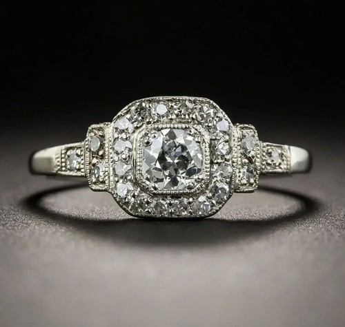 Bague fiançailles ronde en - ronde,