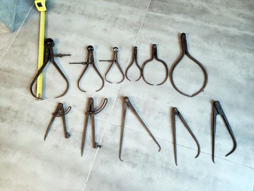Lot outils ancien compas - lot,