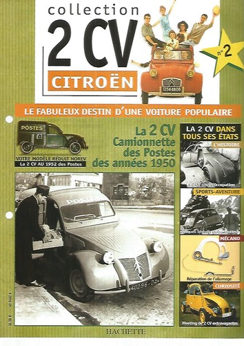 Collec hachette 2cv citroen - collec.,
