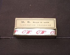 Ancien ruban initiales tissé