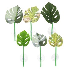  Lot de 6 jouets pour poissons Betta : hamac en feuilles de Monstera Betta –